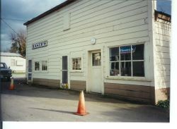 Bakers Lunch building on south side of the Main Street of Graton taken early 2002