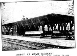 Northwestern Pacific railroad depot at Camp Meeker California near the Russian River