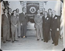 Charter members of the Sebastopol Lions Club, 1950