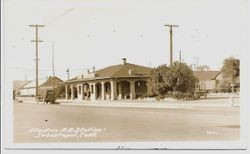 Petaluma & Santa Rosa Railway (P&SR) Sebastopol Depot, about 1920