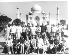 Cornelia "Bunni" Myers Streckfus Cogsdell with tour group in Agra, India at the Taj Mahal October 15, 1972