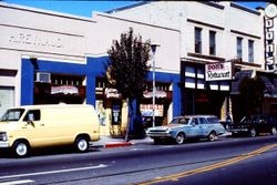 H. Reynaud Building on South Main Street that houses the Country Blues Factory Outlet store, July 1976