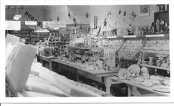 Interior of Schmidt's Stationary store at 115 North Main Street in Sebastopol, about 1950