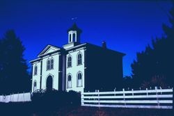 Bodega School, also known as Potter School and built in about 1864, in Bodega, California, 1991