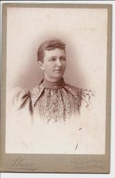 Portrait of "Grandma Thorn,"Mrs. Lydia Sharp's mother, about 1870s