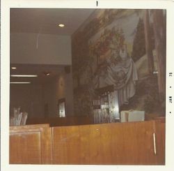 Interior of the Bank of Sonoma County, January, 1970