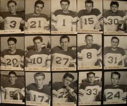 Analy High School Tigers football, 1953--individual photos