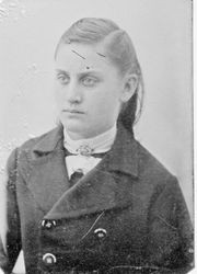 Unidentified boy, possibly friend or family member of Otis Allen family, about 1870