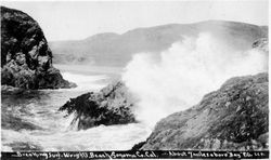 Breaking surf--Wright's Beach Sonoma Co., Cal., about 7 miles above "Bay" PO