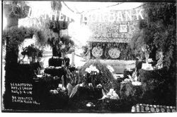 1914 Gravenstein Apple Show Luther Burbank display of apples and plants