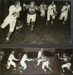 Analy High School football, fall 1952--The Analy Tigers vs Vallejo at Vallejo, Friday night November 7th, 1952