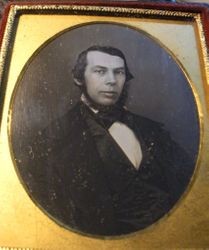 Portrait of an unidentified young man with a beard, about 1870s?