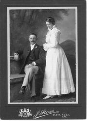 Charles and Frances Ames portrait photo, about 1890s