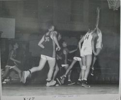 Analy High School Tigers basketball 1949--Analy vs San Rafael at San Rafael