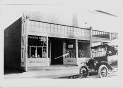 Sebastopol Paint Store (Nauman's ?) at 238 South Main in Sebastopol, California, about 1915