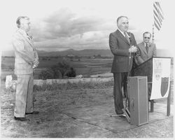 Ground breaking ceremonies for the new Palm Drive Hospital, 1974