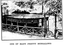 One of the many guest bungalows at Camp Meeker California near the Russian River