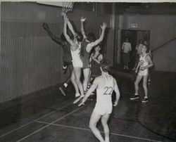 Analy High School basketball B team of 1949-50--Analy Tigers vs Tamalpais