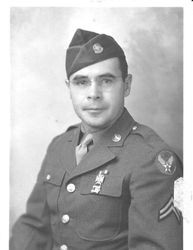 Corporal Eddie Borba in Army Air Corp uniform in 1943