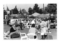 Sebastopol Farmers Market early 2000s at the Sebastopol Plaza on McKinley Street