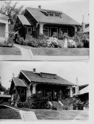 Two photos of the Charles Myers home at 7220 Bodega Avenue in Sebastopol