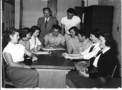 Analy High School Azalea Yearbook photo of Student Council Fall, 1953