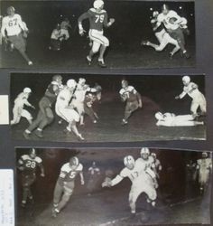 Analy High School football, fall, 1951--Analy vs Petaluma in a night game, Friday, October 19, 1951