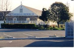 Sebastopol's Powerhouse Brewing Company housed in the former P&SR Powerhouse, built about 1907, photographed about 2000