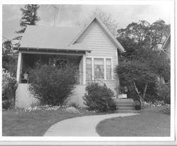 1880 Gothic Revival house in the Morris Addition Block A, at 7246 Bodega Avenue, Sebastopol, California, 1993