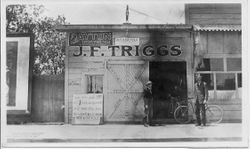 J. F. Triggs bicycle repair shop at 214 S. Main Sebastopol