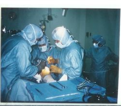 Palm Drive Hospital surgery, August, 1985