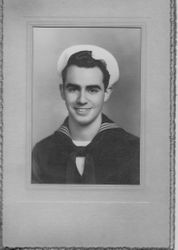 Studio portrait of an unidentified sailor, 1943