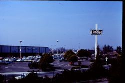 Coddingtown mall and Roos Atkins store on Guerneville Road in Santa Rosa, California, February 1977