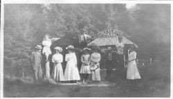 Guernewood Park gathering outside the park in Guerneville,1919 near the Russian River