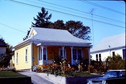 Circa 1905 Queen Anne cottage at 306 West Street, Sebastopol, California, 1975