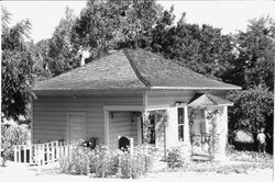 Front (east) view of the Burbank Cottage after renovation in 1983