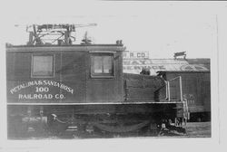 Petaluma & Santa Rosa electric railway Engine No. 100, January 2, 1935