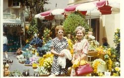 Bunni Myers and her friend Vera at Disneyland July 25, 1970