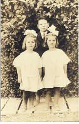 Twins Olivia and Eleanor and brother Ben Abbott