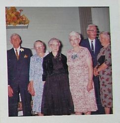 Alfred and Della Hallberg's Golden Wedding Anniversary, 1961