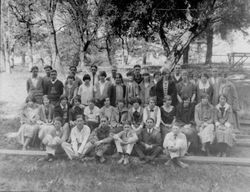 1925 Analy Union High School Spanish Club picture taken for the yearbook, Azalea