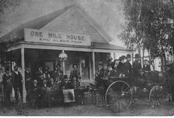 One Mile House, roadhouse in early 1900s
