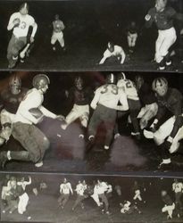 Analy High School football, fall, 1951--night game with Tamalpais on Saturday night, November 3rd, 1951