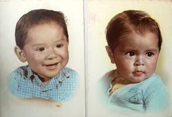 Tommy and Oscar Hallberg, sons of Boone and Zenaida Hallberg, 1960s