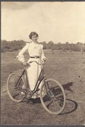 Maude Alice "Soph" Young and bike, Ben Abbott's mother