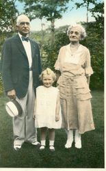 Mr. and Mrs. Chester Myers and an unidentified child, 1933