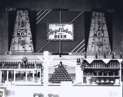 Gravenstein Apple Show display of Regal Amber Lager Beer, 1930s