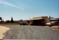 Don and Marcia Hallberg's fruit stand at 2401 Gravenstein Highway North, Sebastopol, California, 1975