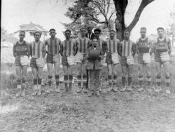 1925 Analy Union High School basketball B Team picture taken for the yearbook