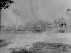 Entrance to an unidentified apple ranch, possibly Alfred Hallberg's ranch, 1930s